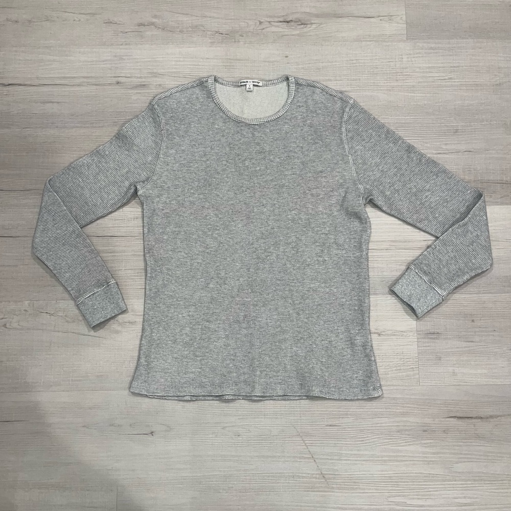 Threads 4 Thought Gray Waffle Thermal Size Small (S)